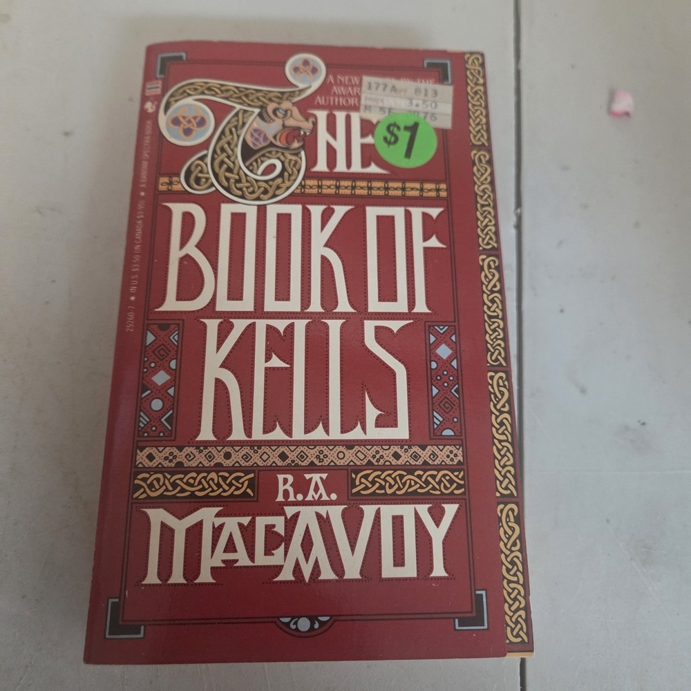 The Book of Kells R.A. MacAvoy 1985 Bantam Books 1st Edition Paperback Fantasy